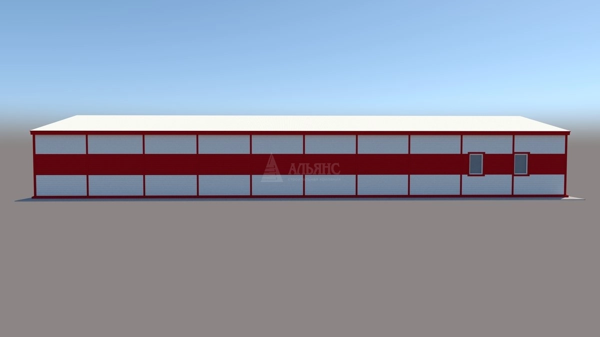 3D визуализация Магазин из сэндвич-панелей - фото 12