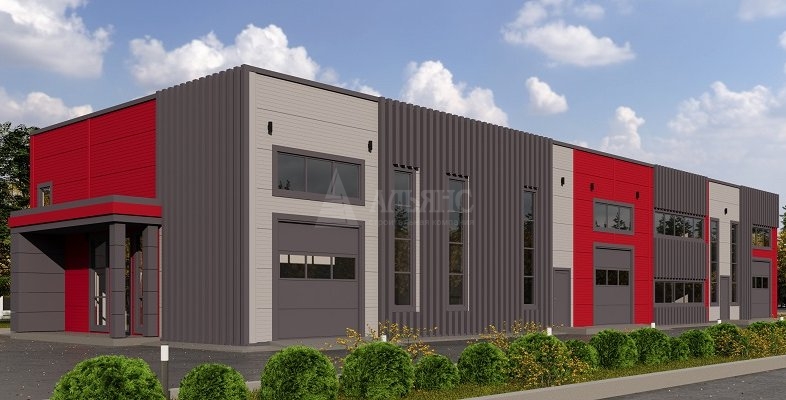 3D визуализация СТО из сэндвич-панелей - фото 1