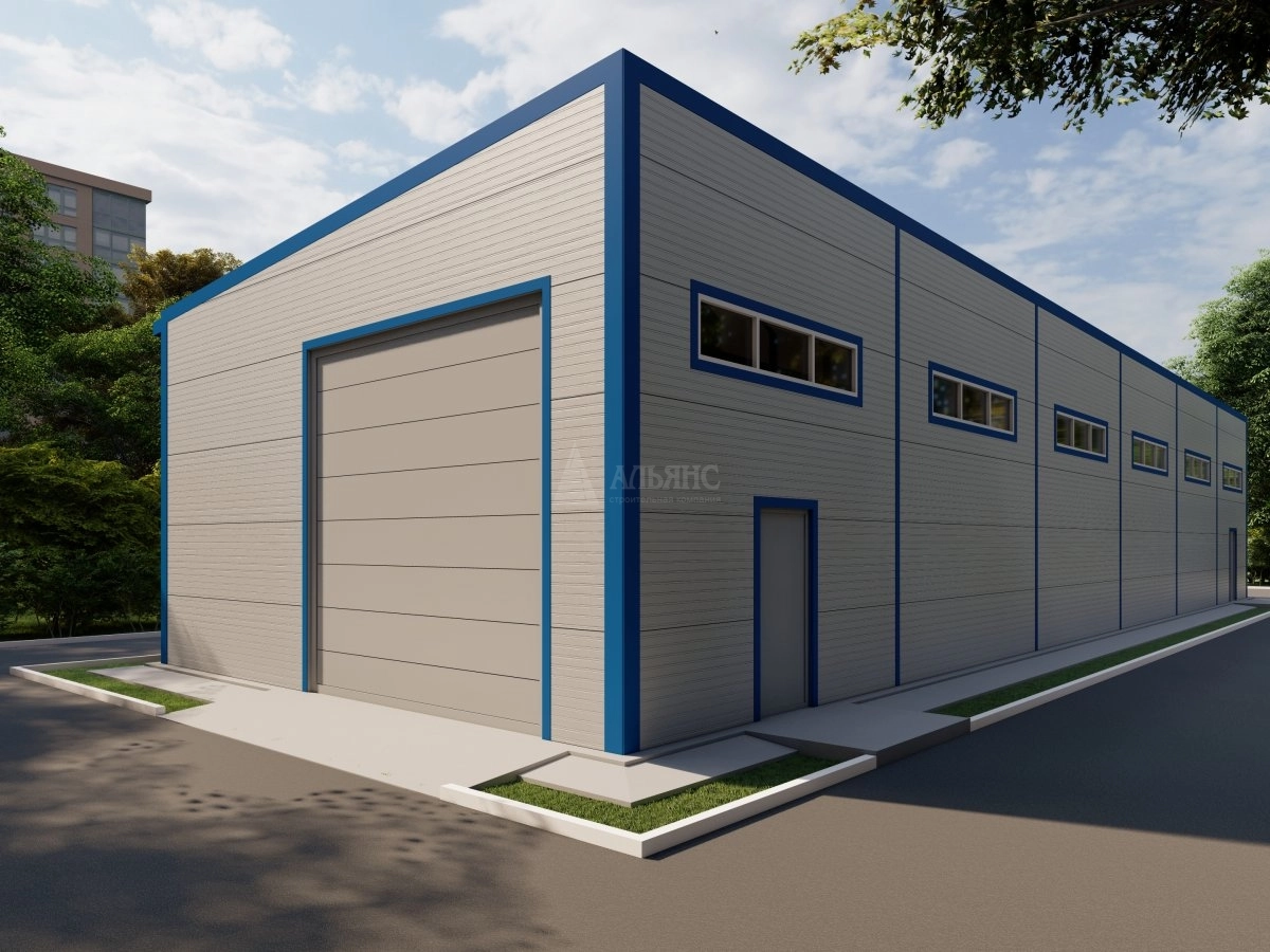 3D визуализация СТО из сэндвич-панелей - фото 5