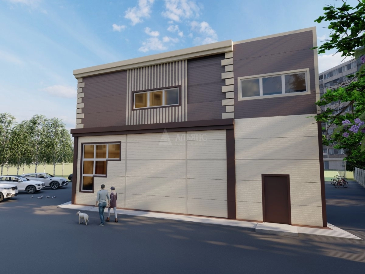 3D визуализация Склад-ангар из сэндвич-панелей - фото 3