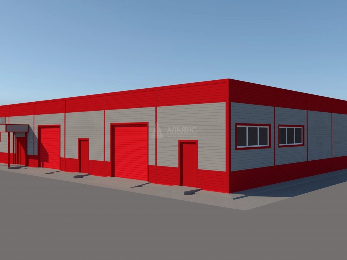 3D визуализация СТО из сэндвич-панелей - фото 9